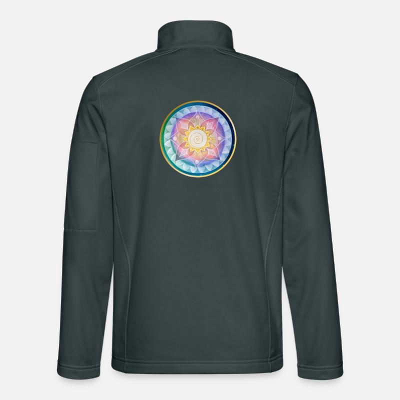 Harmonisches Mandala Meditations design Unisex Softshelljacke