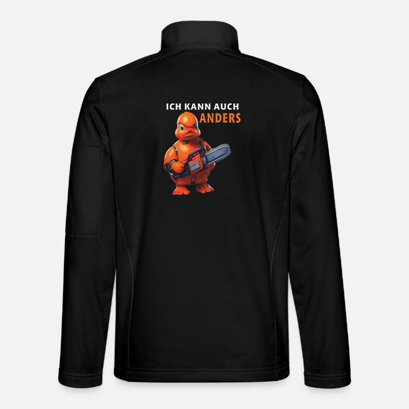 ICH KANN AUCH ANDERS - Unisex Softshelljacke - Schwarz