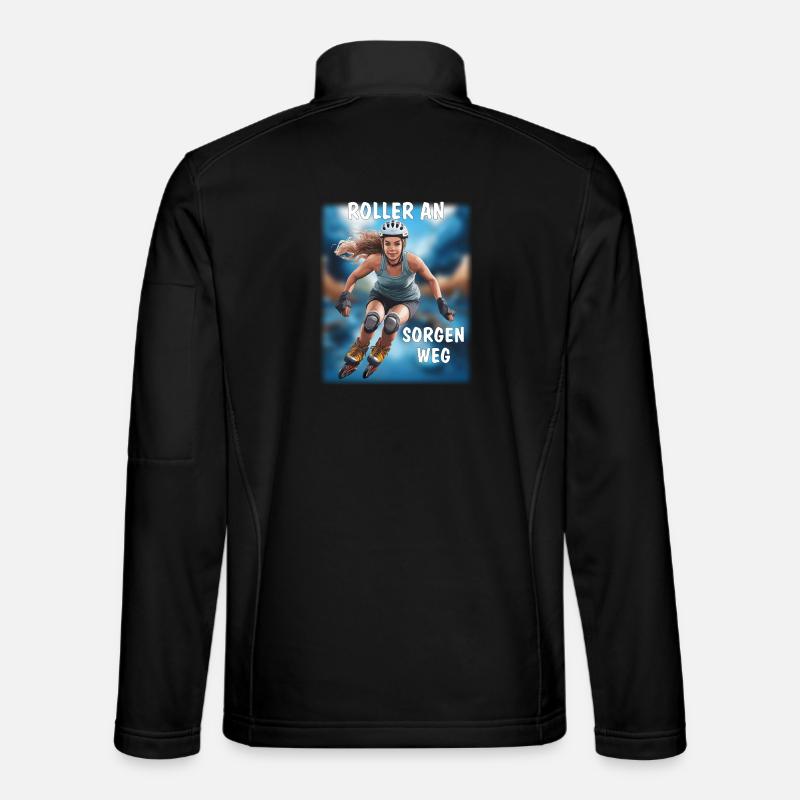 MRS. ROLLER AWAY FROM WORRIES - Unisex Softshell Jacket - black