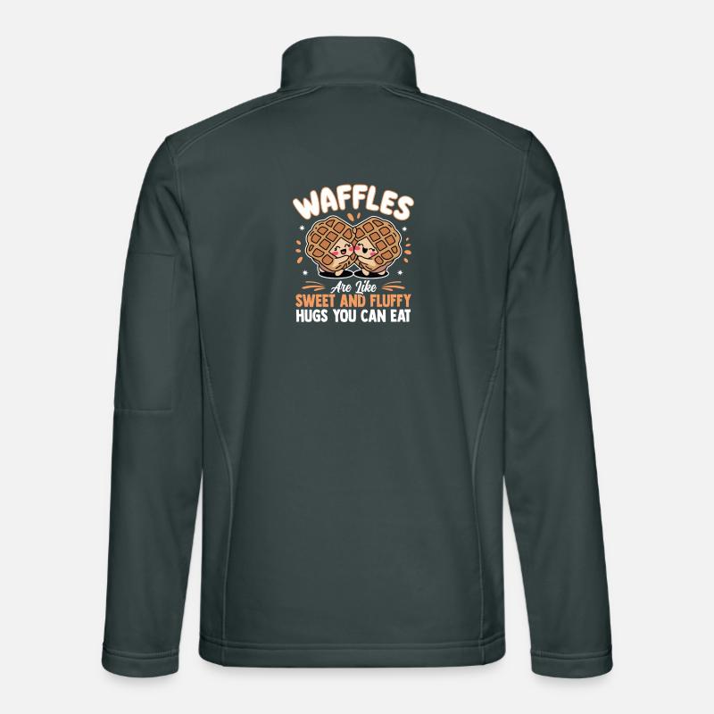 Gaufres sucrées Relation gaufre moelleuse Veste en tissu softshell Unisexe