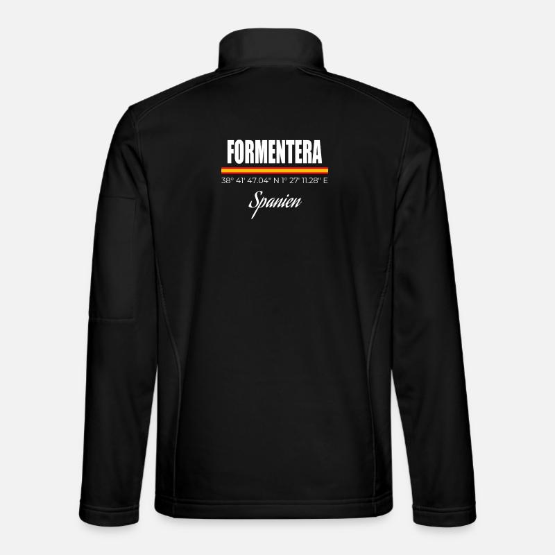 Formentera - Veste en tissu softshell Unisexe - noir