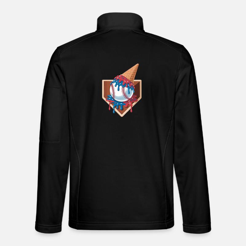 Baseball Player Humor Baseball - Unisex Softshelljacke - Schwarz