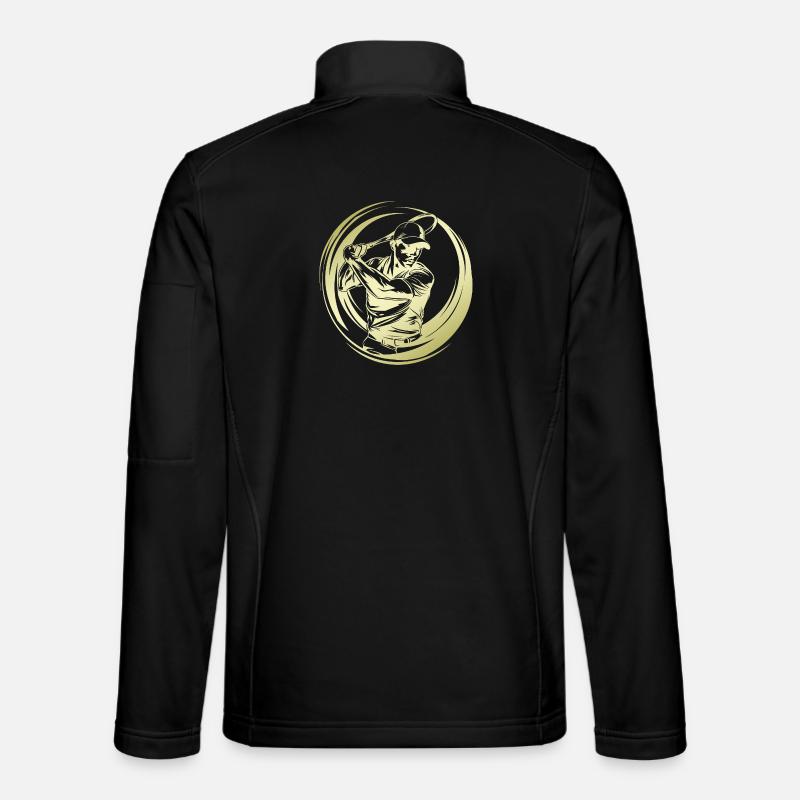 Tennis Player Silhouette - Unisex Softshell Jacket - black