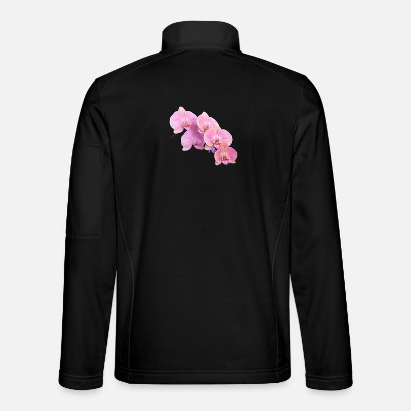 Rosa Orchidee Isolierte Clipart - Unisex Softshelljacke - Schwarz