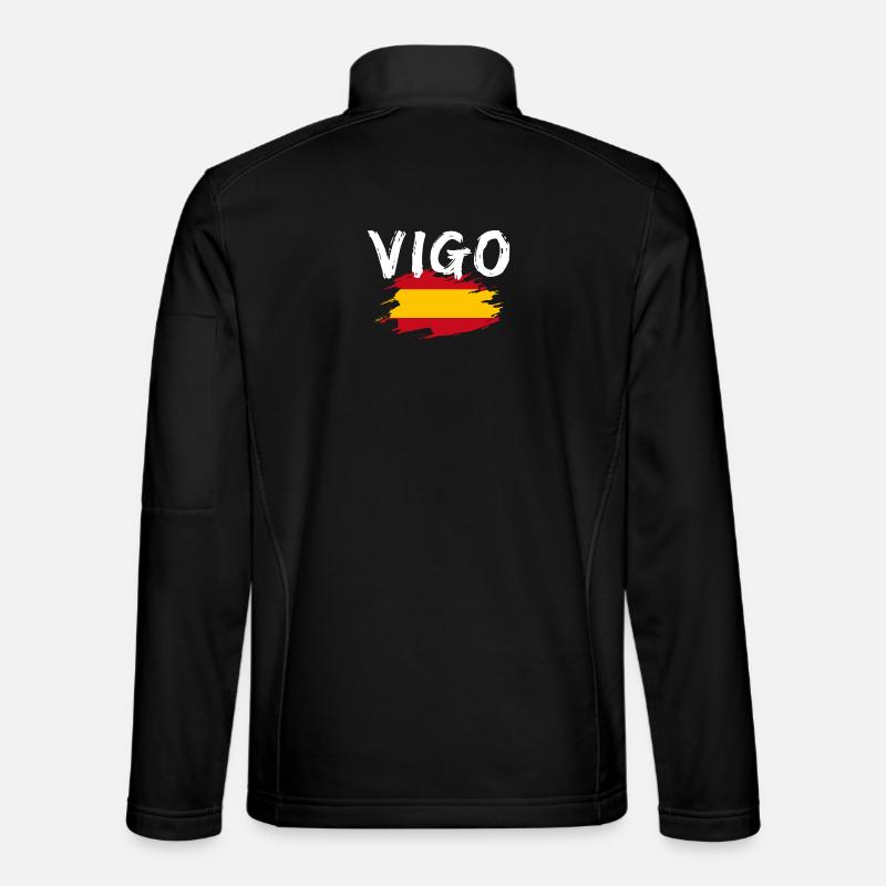 Vigo Spanien - Unisex Softshelljacke - Schwarz