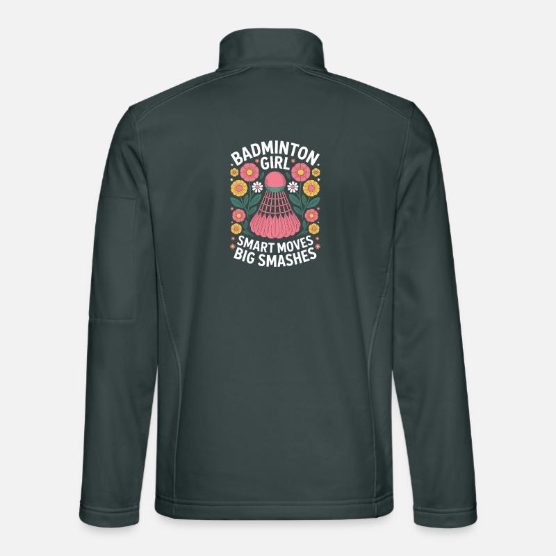 Badminton Spruch Mädchen Lustig Badminton Geschenk Unisex Softshelljacke