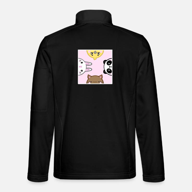 Cute Animals - Unisex Softshell Jacket - black