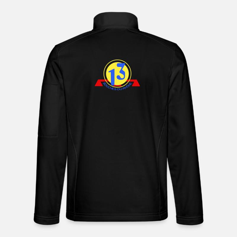 Logo 13 Bouches-du-Rhône - Unisex Softshelljacke - Schwarz