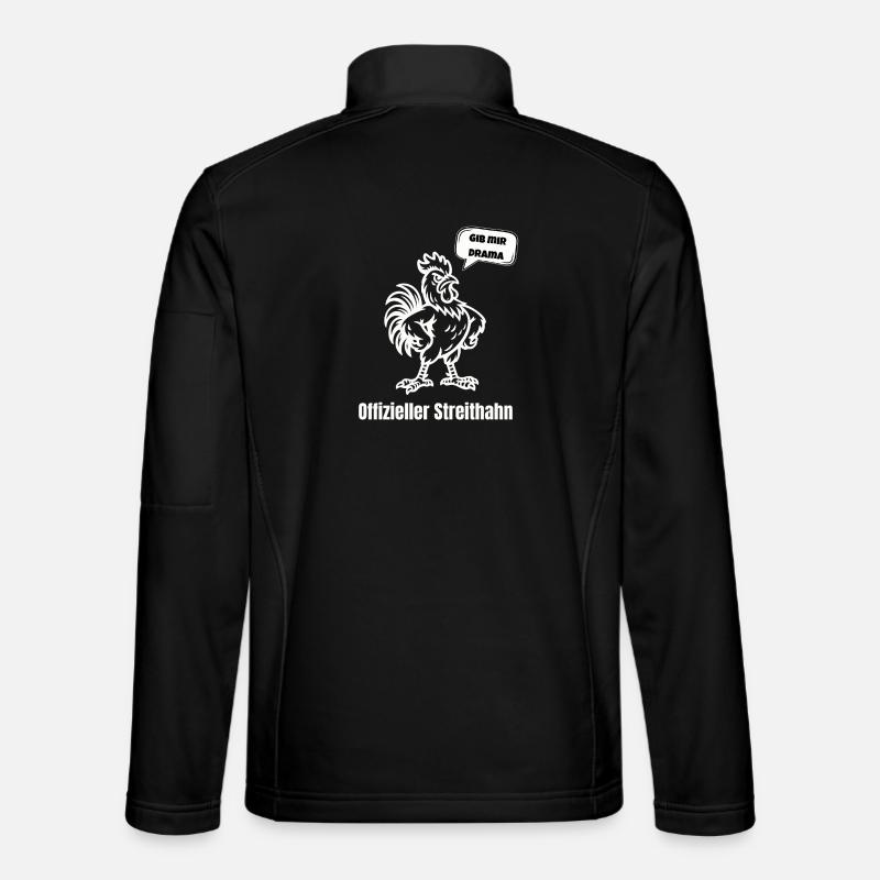 Streithahn Drama Spruch - Unisex Softshell Jacket - black