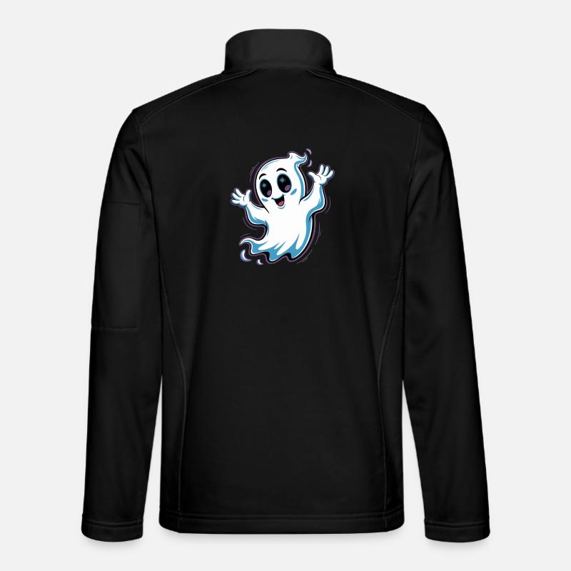 Scary Halloween Design - Unisex Softshell Jacket - black