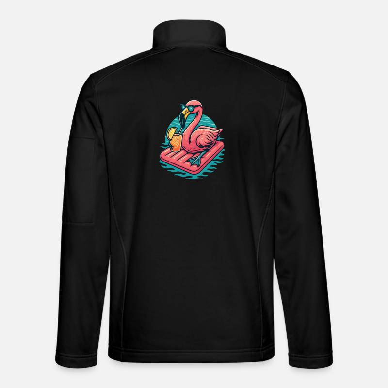 Flamingo Beach Lounging Vibe Veste en tissu softshell Unisexe