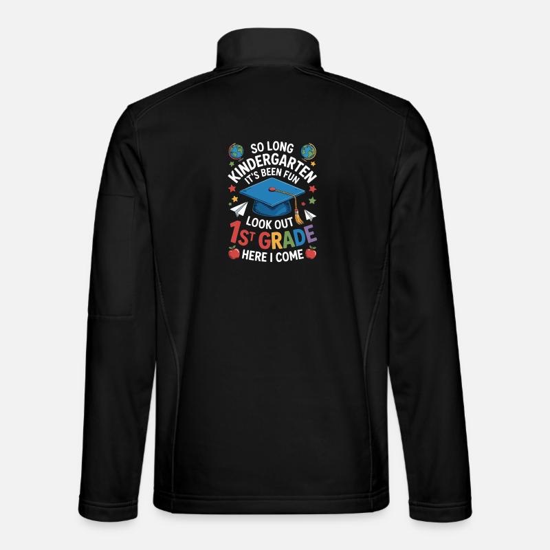Goodbye Kindergarten Hello First Grade - Unisex Softshelljacke - Schwarz