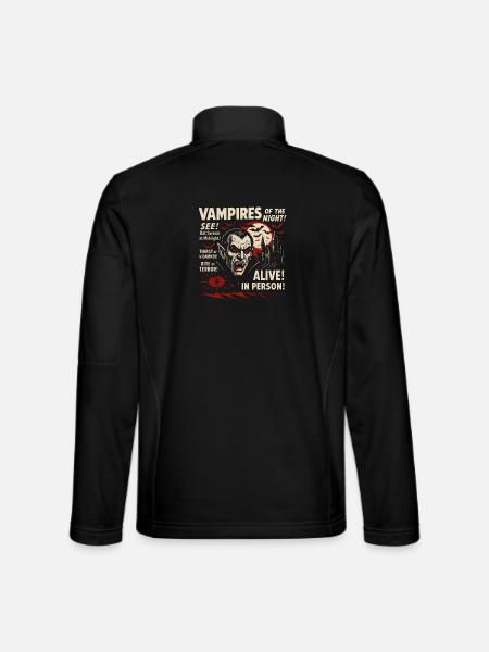 Vampire der Nacht Filmplakat Halloween - Unisex Softshelljacke - Schwarz