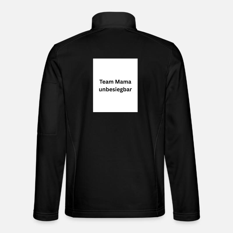 Team Mama Unbesiegbar - Unisex Softshelljacke - Schwarz