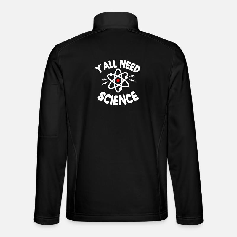 Science pour tous Tee Atom - Veste en tissu softshell Unisexe - noir
