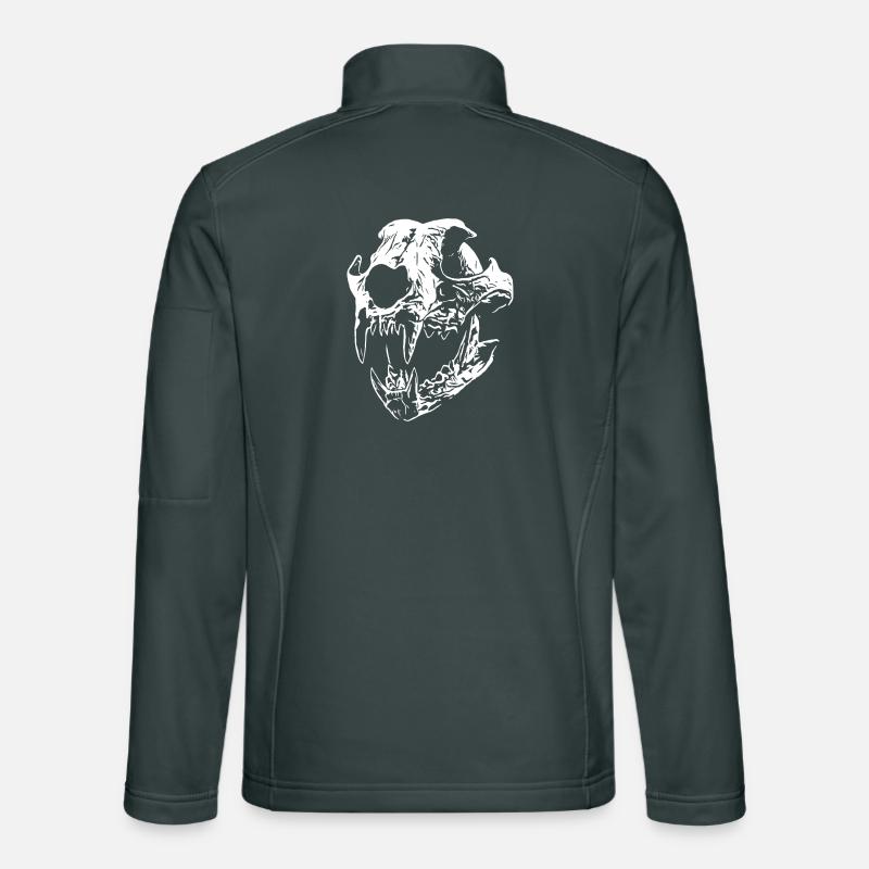 Smilodon skull with sharp teeth Unisex Softshell Jacket