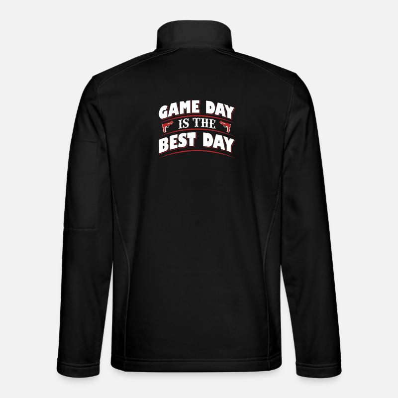 Game Day is the best - Unisex Softshell Jacket - black
