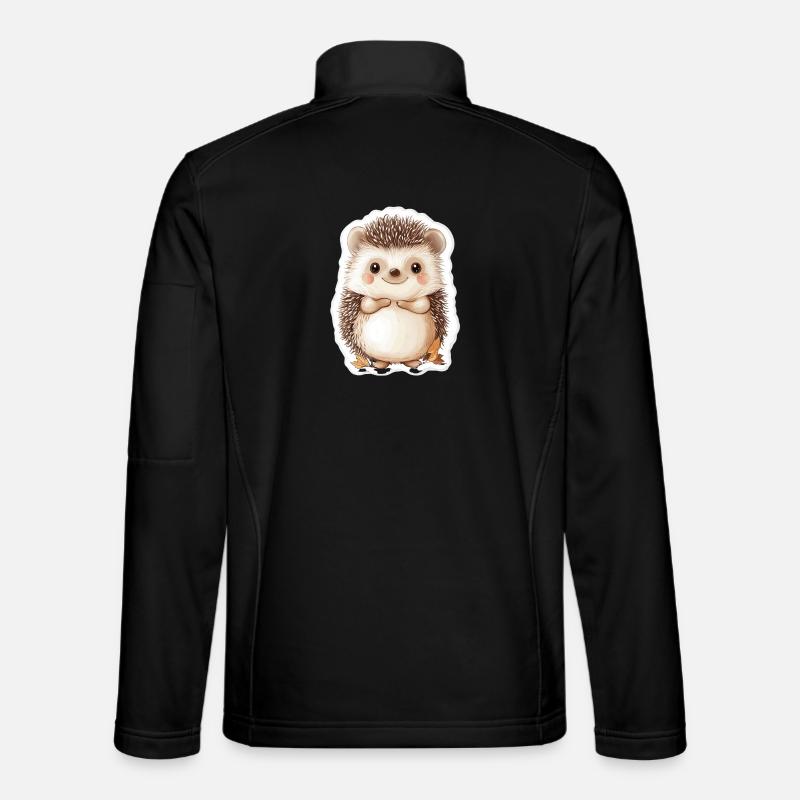 Hedgehog - Unisex Softshell Jacket - black