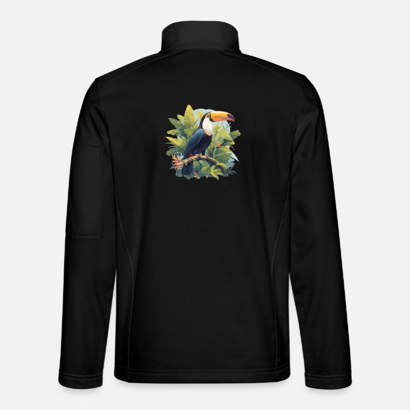 Tukane Tukan - Unisex Softshelljacke - Schwarz