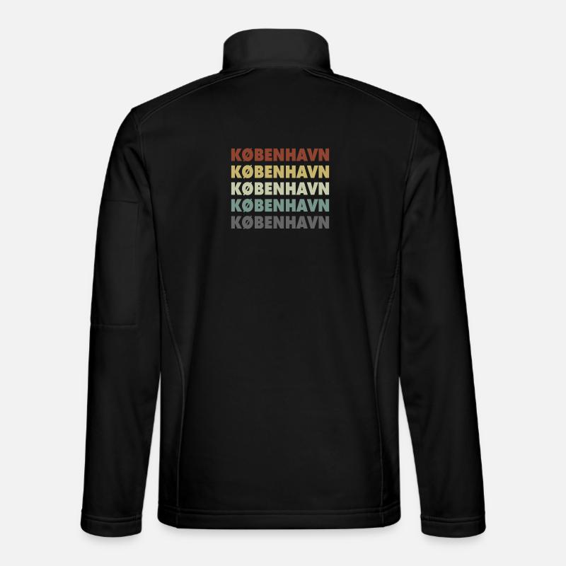 Copenhagen - Kobenhavn - Denmark - Dänemark - Unisex Softshelljacke - Schwarz