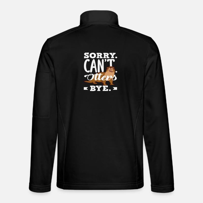 Sea otter can't say goodbye - Unisex Softshell Jacket - black
