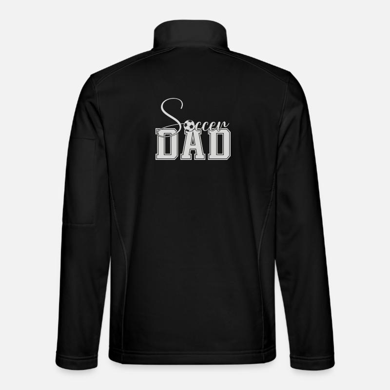 Fußball Papa Uni Block Text Unisex Softshelljacke