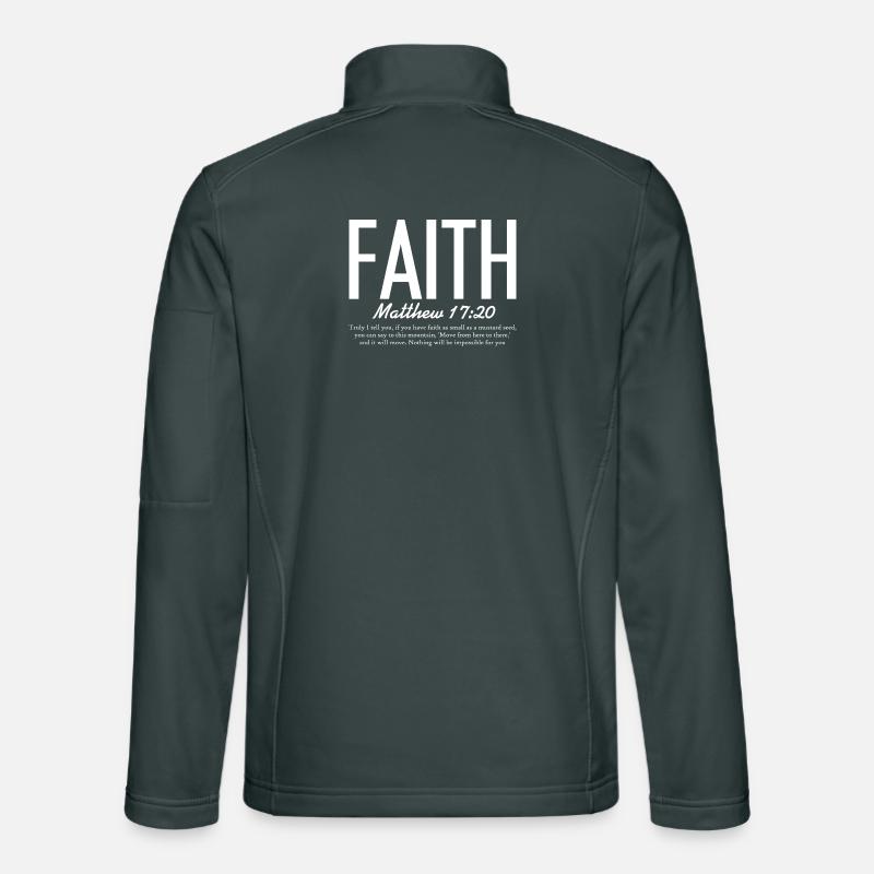 Glaube wie ein Senfkorn Unisex Softshelljacke