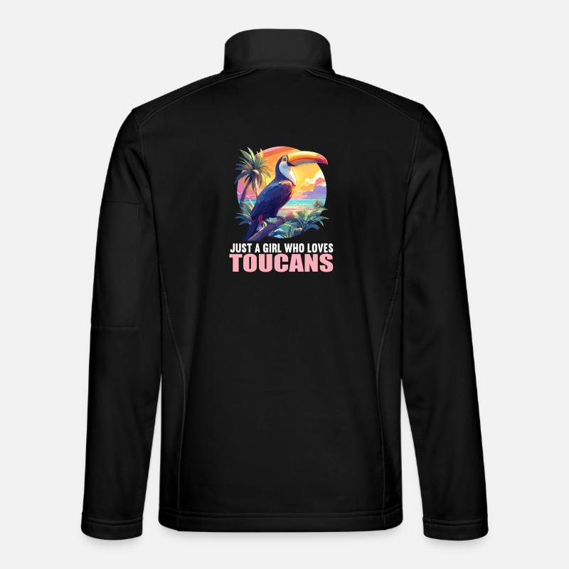 Tukane Tukan - Unisex Softshelljacke - Schwarz