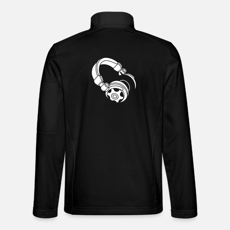 Kopfhörer Silhouette: DJ & Musik Vibes Unisex Softshelljacke