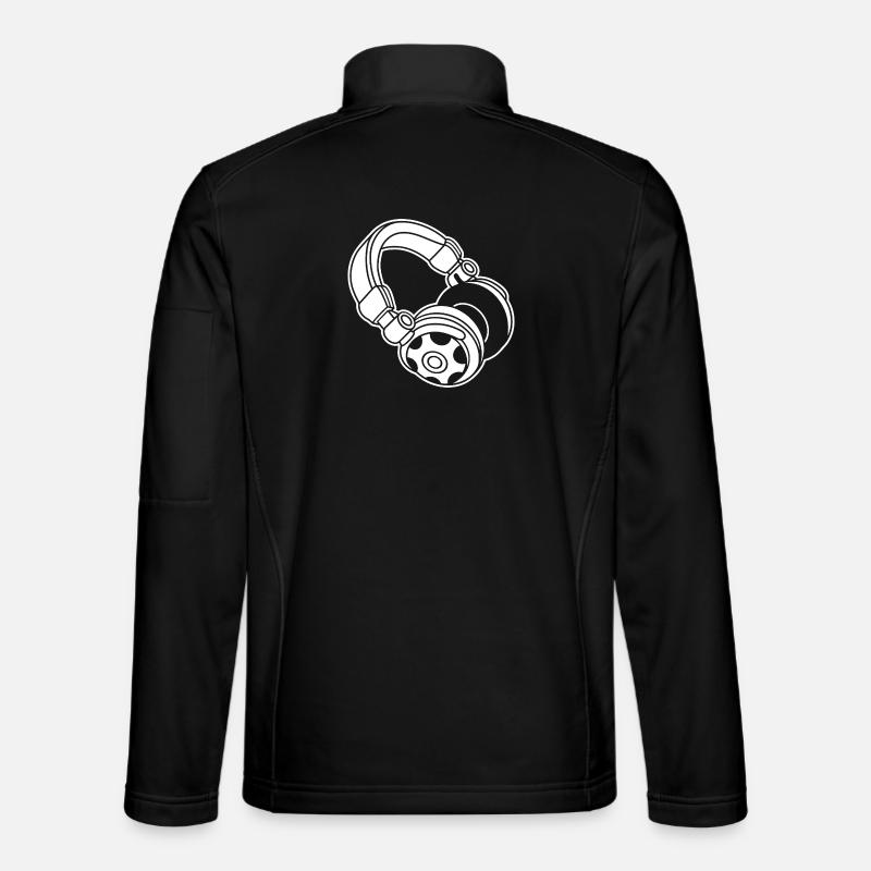 Kopfhörer Silhouette: DJ & Musik Vibes Unisex Softshelljacke