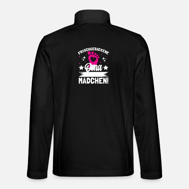 Frischgebackene Oma Es ist ein Mädchen! - Unisex Softshelljacke - Schwarz