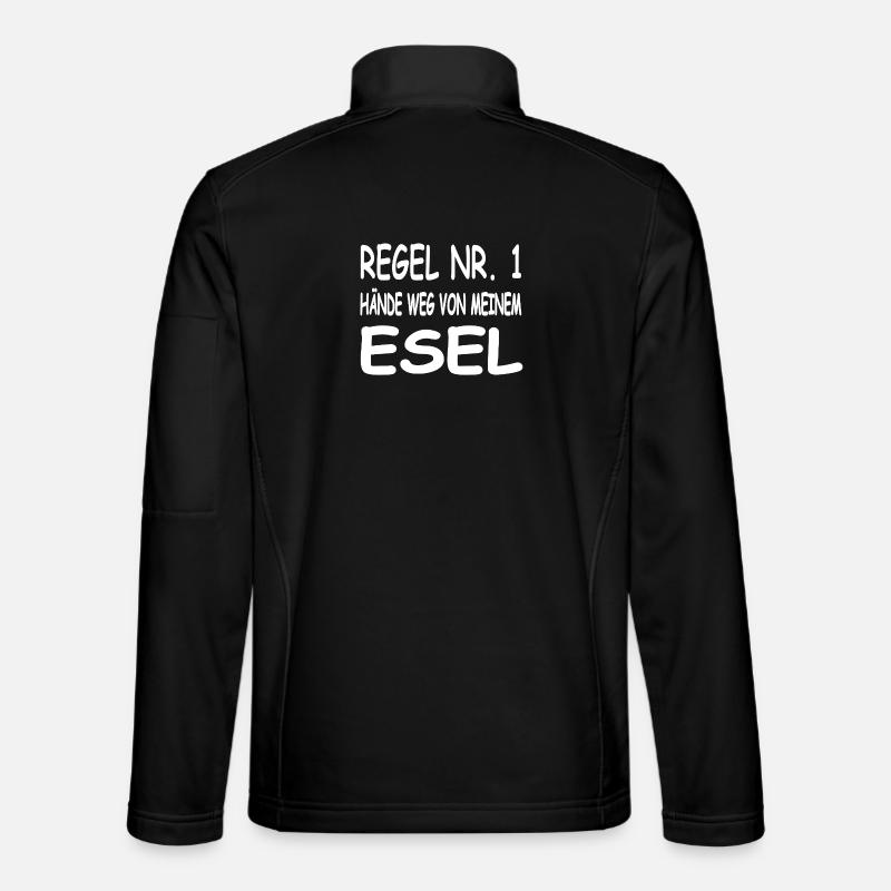 Esel - Unisex Softshelljacke - Schwarz