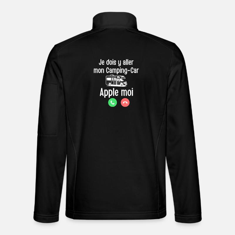 Wohnmobil Apple me - Unisex Softshelljacke - Schwarz