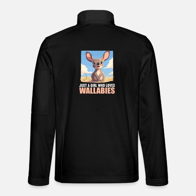 Wallabys Wallaby - Unisex Softshelljacke - Schwarz