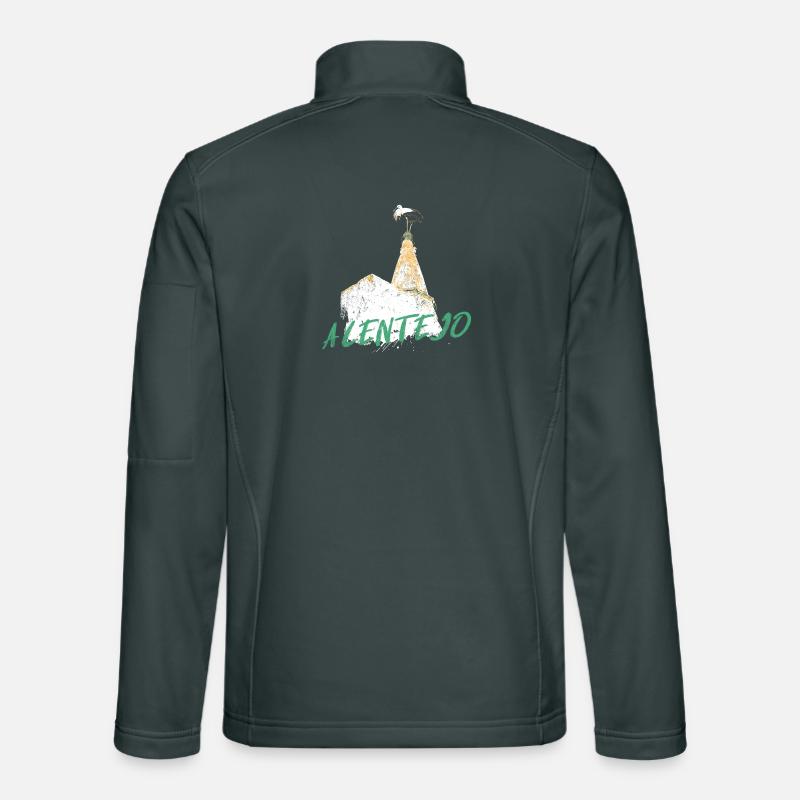 fireplace with typical Alentejo stork Unisex Softshell Jacket