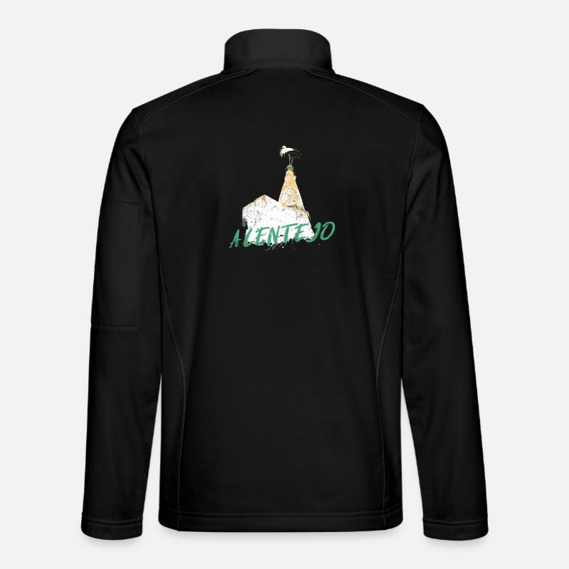 fireplace with typical Alentejo stork Unisex Softshell Jacket