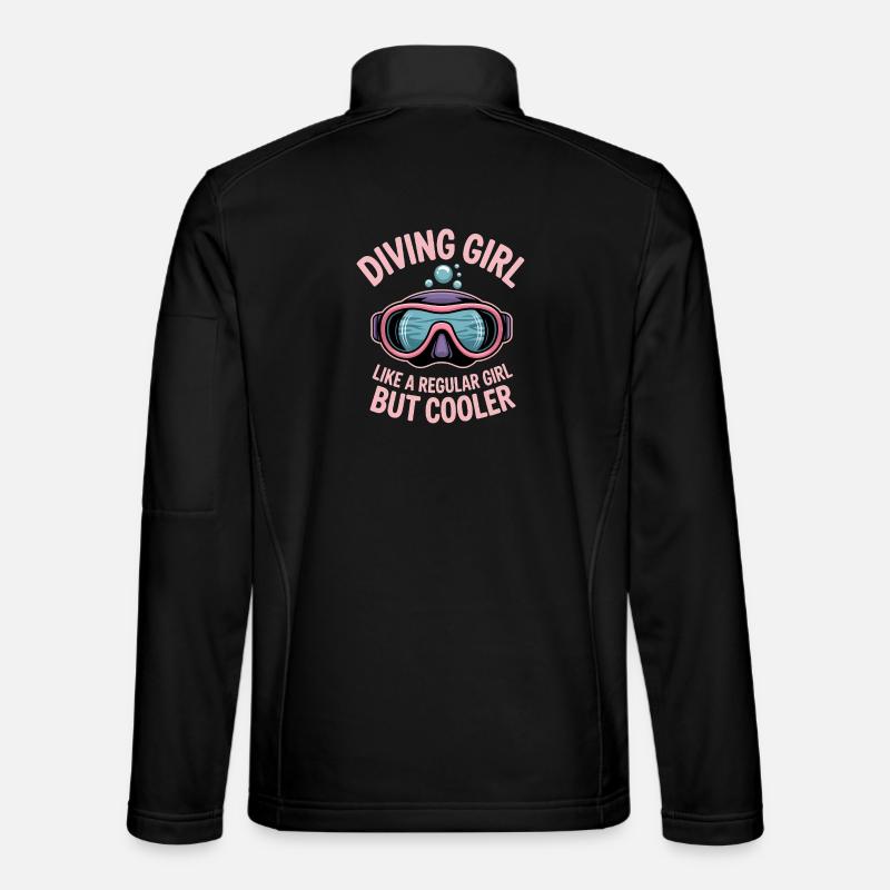 Tauchen Spruch Mädchen Lustiges Tauchen Geschenk Unisex Softshelljacke