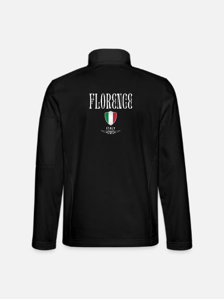 Florence Italie, souvenir Florence - Veste en tissu softshell Unisexe - noir - Dos