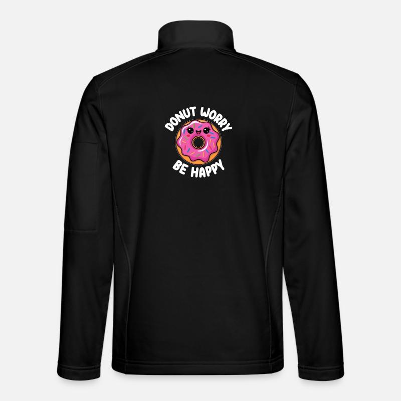 Smiling Donut - Unisex Softshell Jacket - black