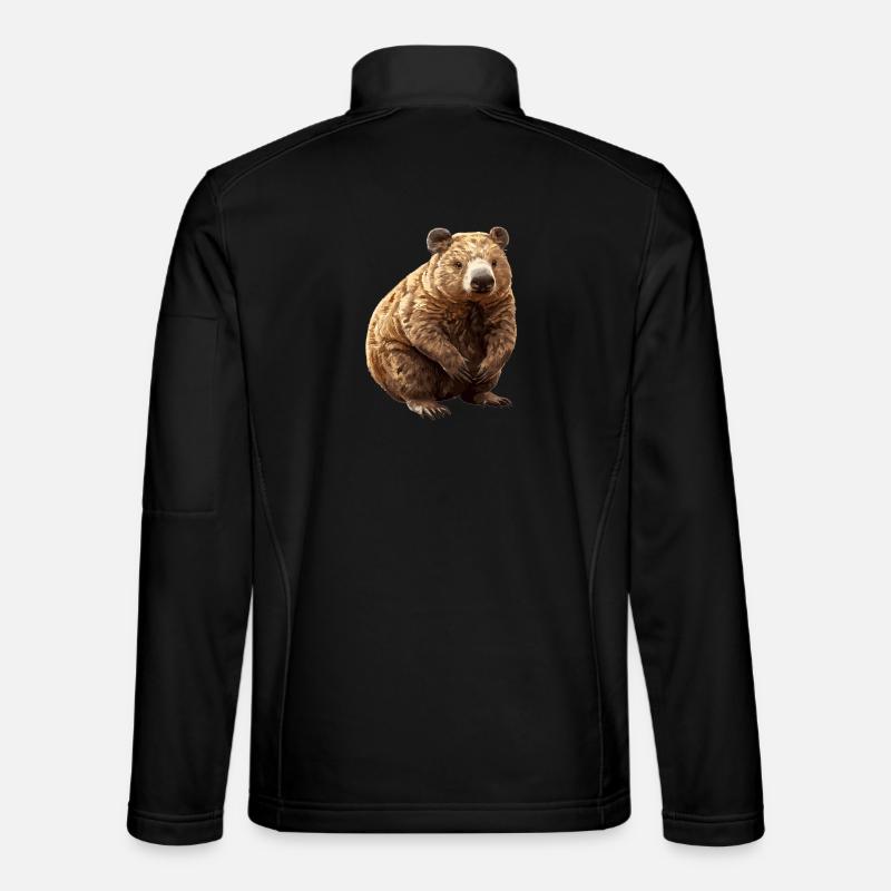 Wombats Wombat - Unisex Softshell Jacket - black