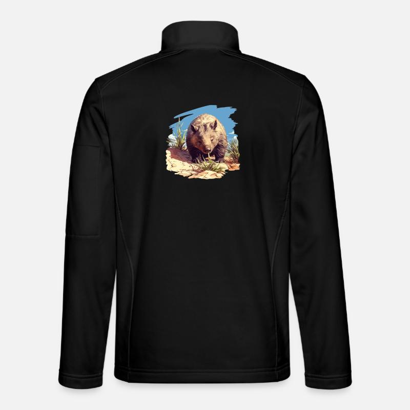 Wombats Wombat - Unisex Softshelljacke - Schwarz