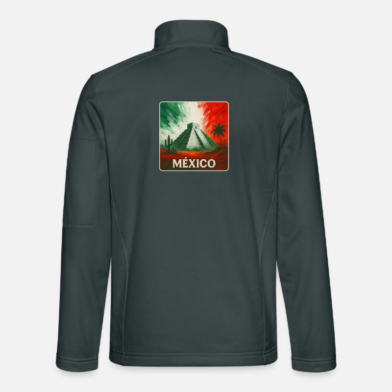 Mexiko Pyramiden Design Unisex Softshelljacke