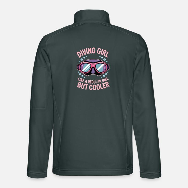 Tauchen Spruch Mädchen Lustiges Tauchen Geschenk Unisex Softshelljacke