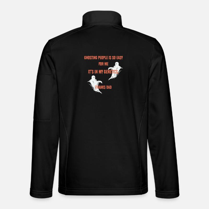 Ghosting People est si facile pour moi conception drôle. Veste en tissu softshell Unisexe