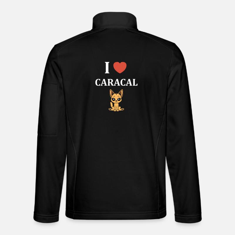 Ich liebe Caracal - Unisex Softshelljacke - Schwarz