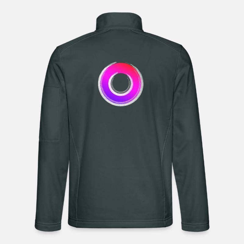 Gradient Ring Sparkle Unisex Softshell Jacket
