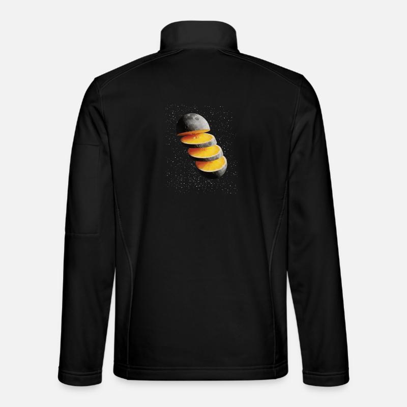 Sliced Lemon Moon Moon Lemon - Unisex Softshell Jacket - black