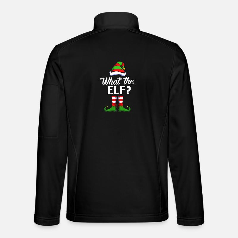 Elfe Elf Cadeau de Noël - Veste en tissu softshell Unisexe - noir