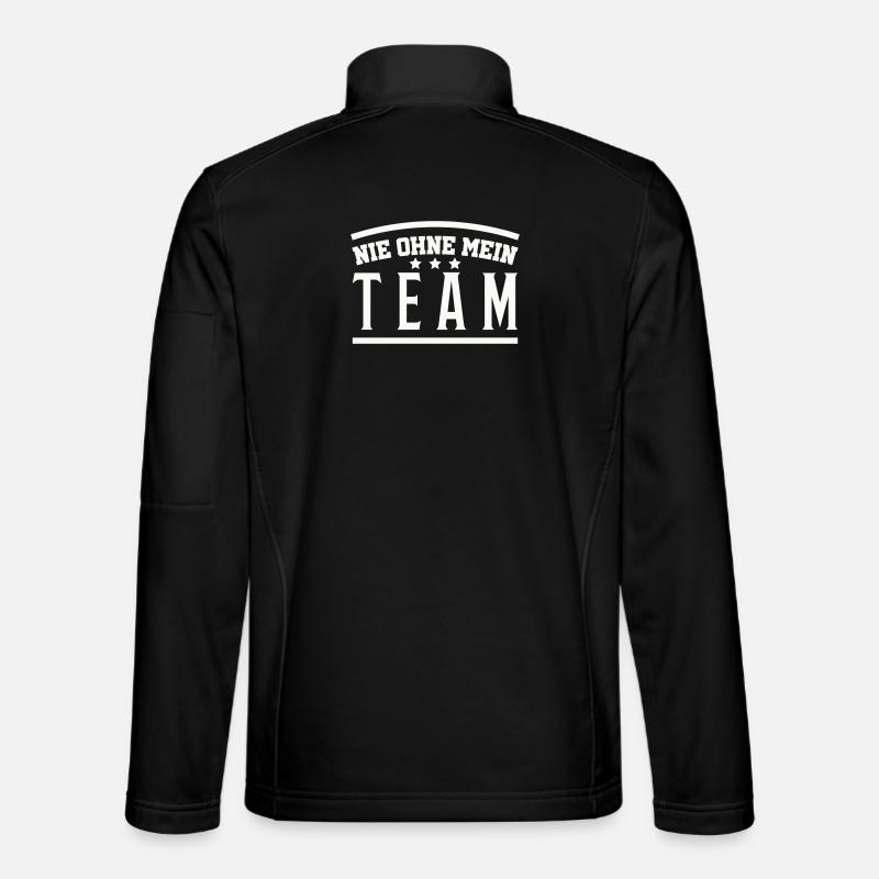 Mein Team - Unisex Softshelljacke - Schwarz