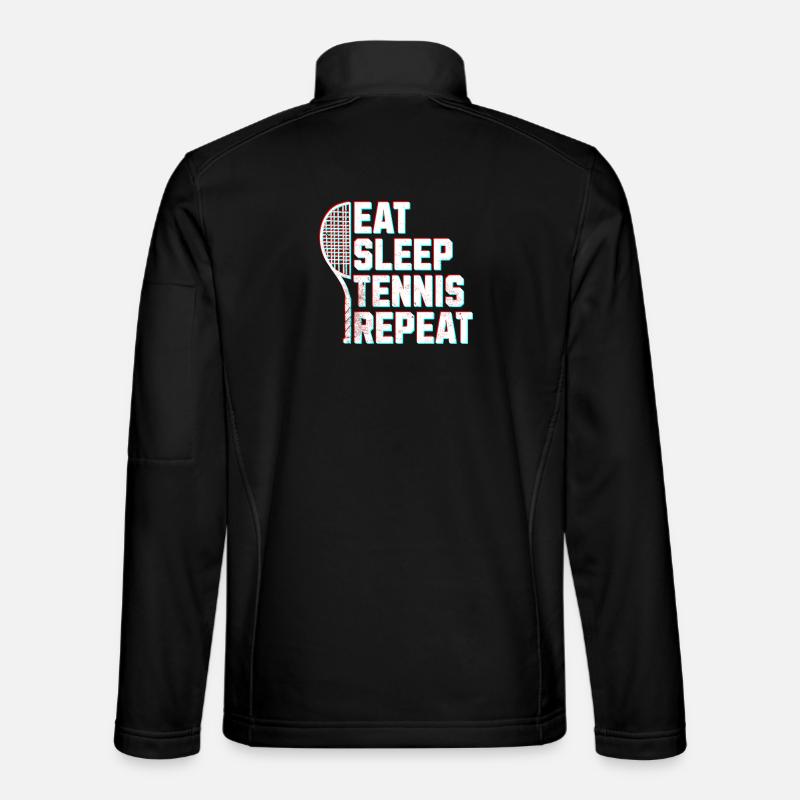 Tennis Eat sleep tennis glitch effect  Unisex Softshelljacke